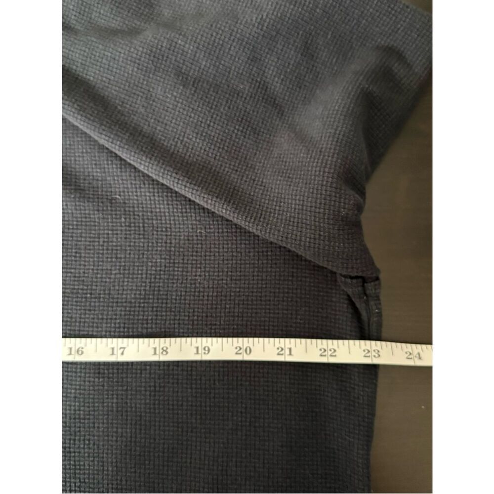 Pact Thermal Waffle Knit Henley Top Mens Sz XL Black Long Sleeve Organic Cotton - Picture 10 of 11